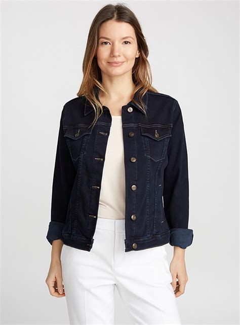 dark navy blue denim jacket